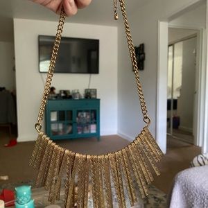 Gold Bib Necklace